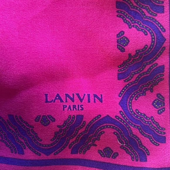 Lanvin Paris silk scarf - Picture 3 of 3